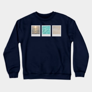 Tryptic: Sea Polaroids (abstract nature photography) Crewneck Sweatshirt